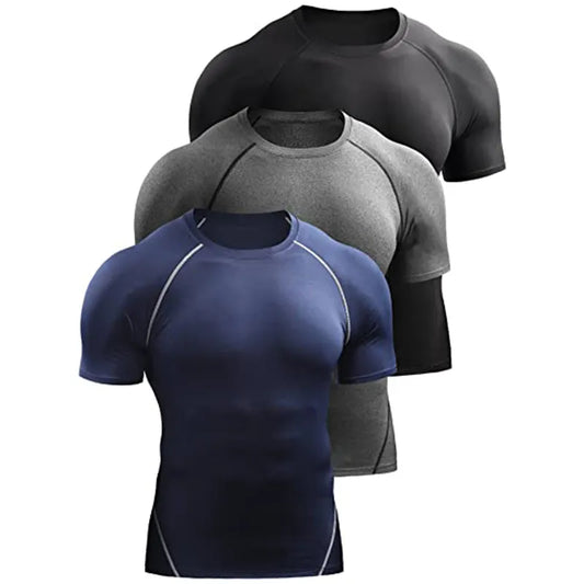 Kompression Sportswear Elastische Quick Dry Athletisch Gym Workout T- Shirt