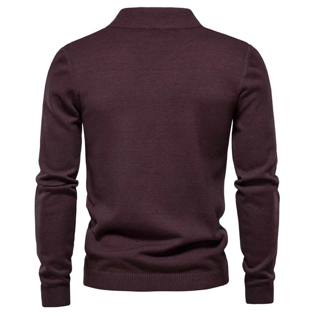 New O-neck Casual Solid Color Warm Basic Fashion Slim Quality  Sweaters