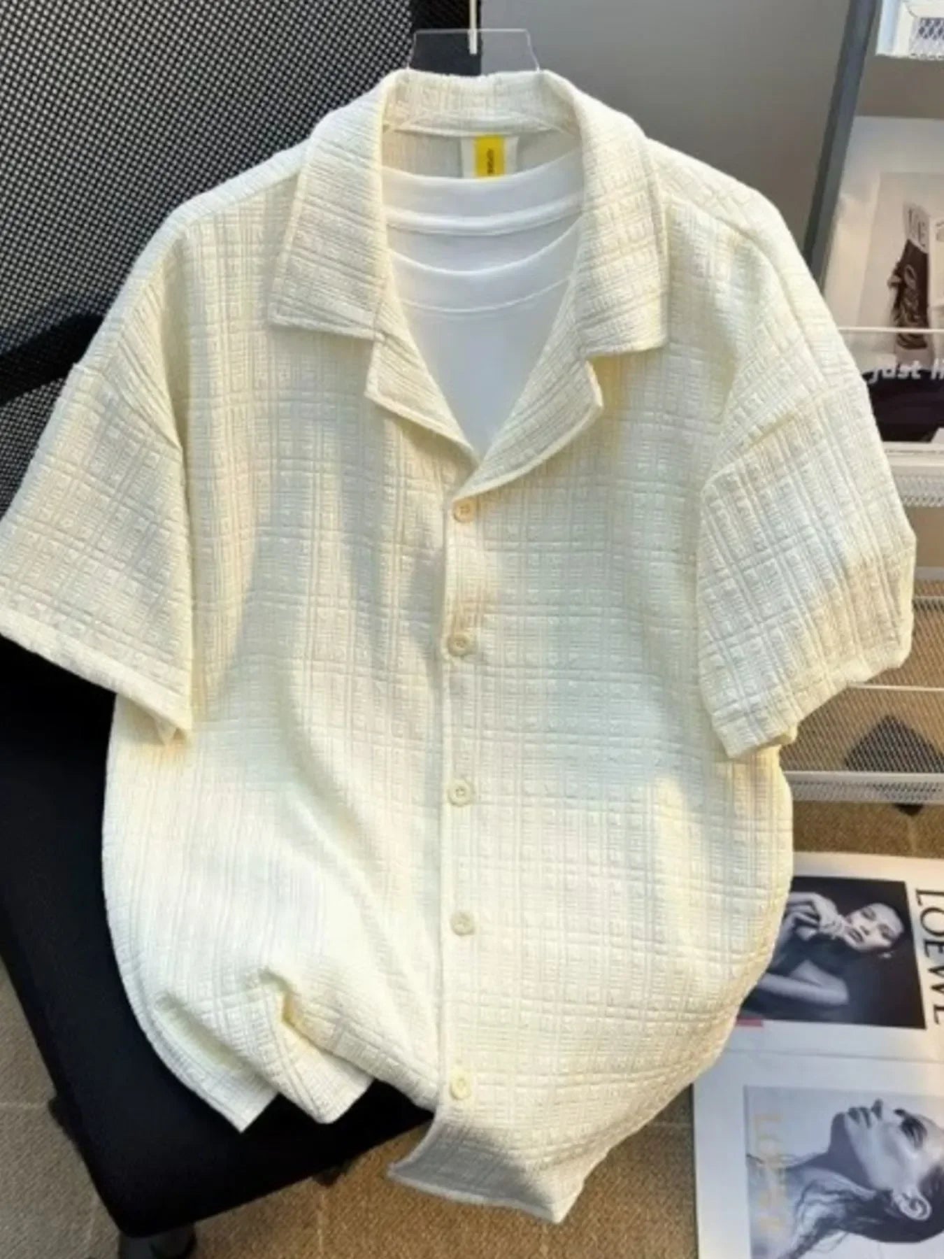 Men's Full Size Casual Short Sleeve Shirt Plus Size - tif-shop24.de