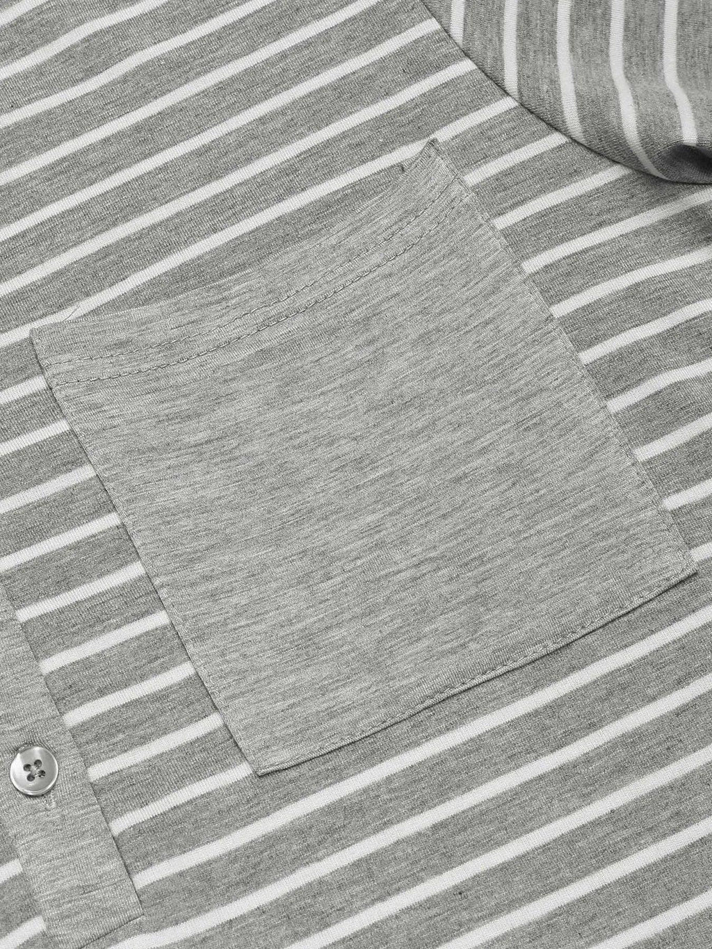 Striped Long Sleeve Lounge Dress - tif-shop24.de