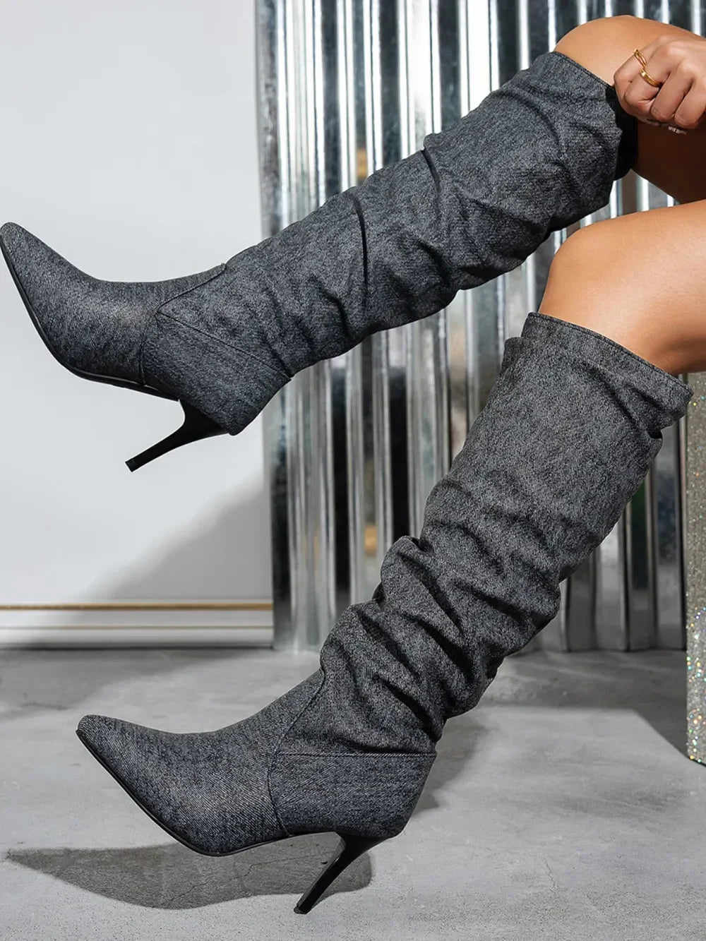 Point Toe Stiletto Boots - tif-shop24.de