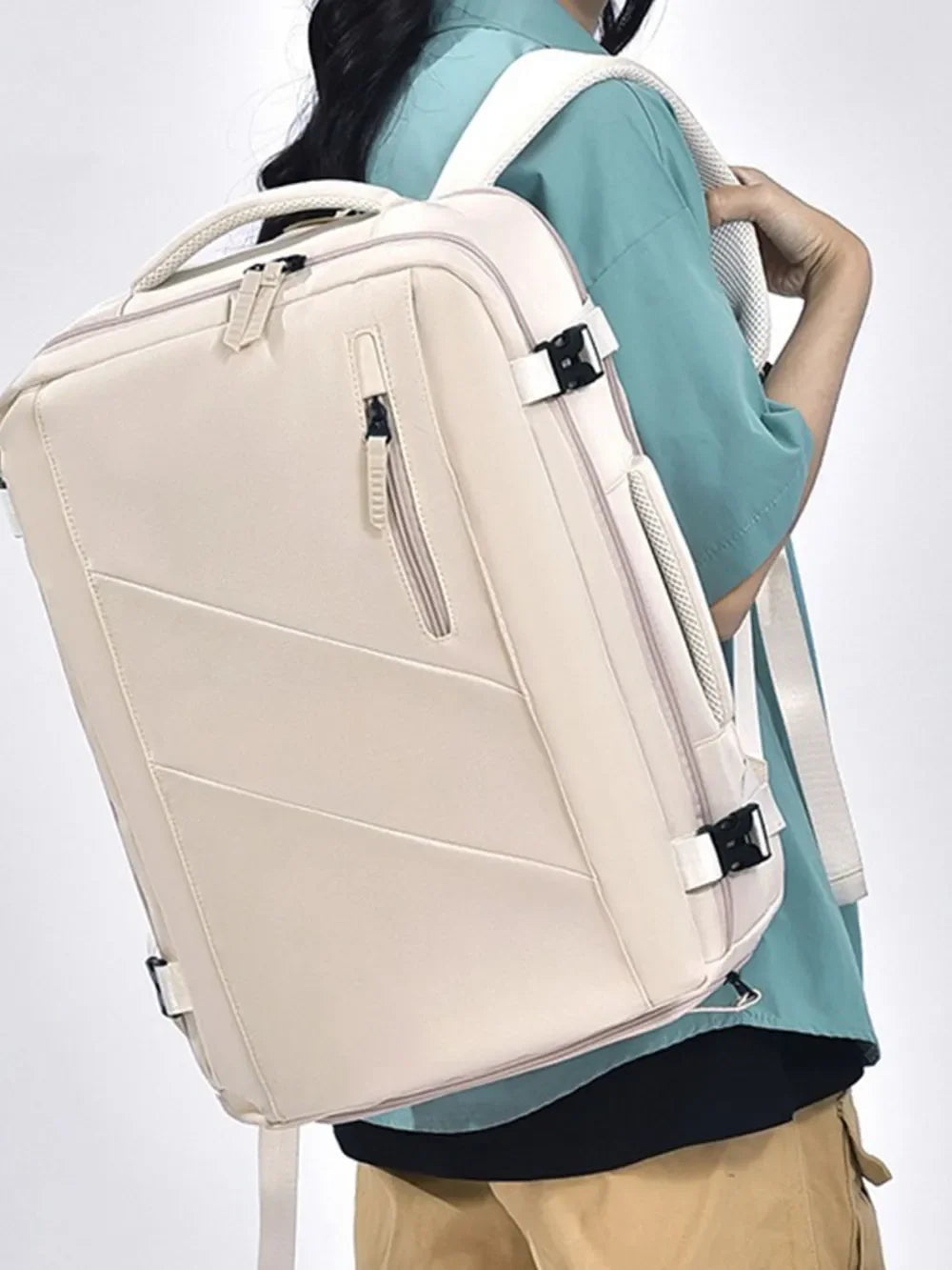 Oxford Cloth Adjustable Straps Backpack Bag - tif-shop24.de