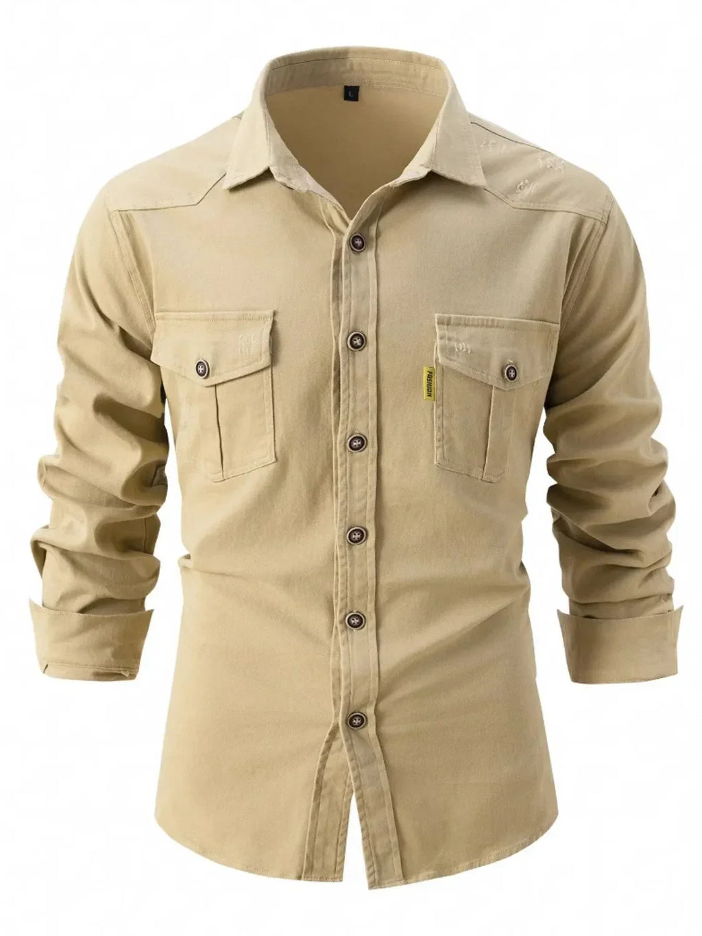 Men's Full Size Button Up Long Sleeve Shirt Plus Size - tif-shop24.de
