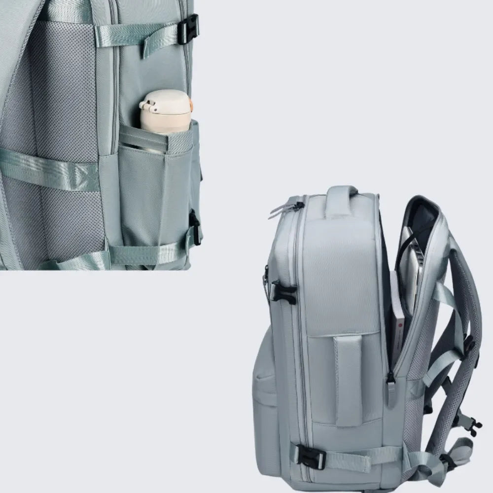 Oxford Cloth Side Pockets Backpack Bag with Handles - tif-shop24.de