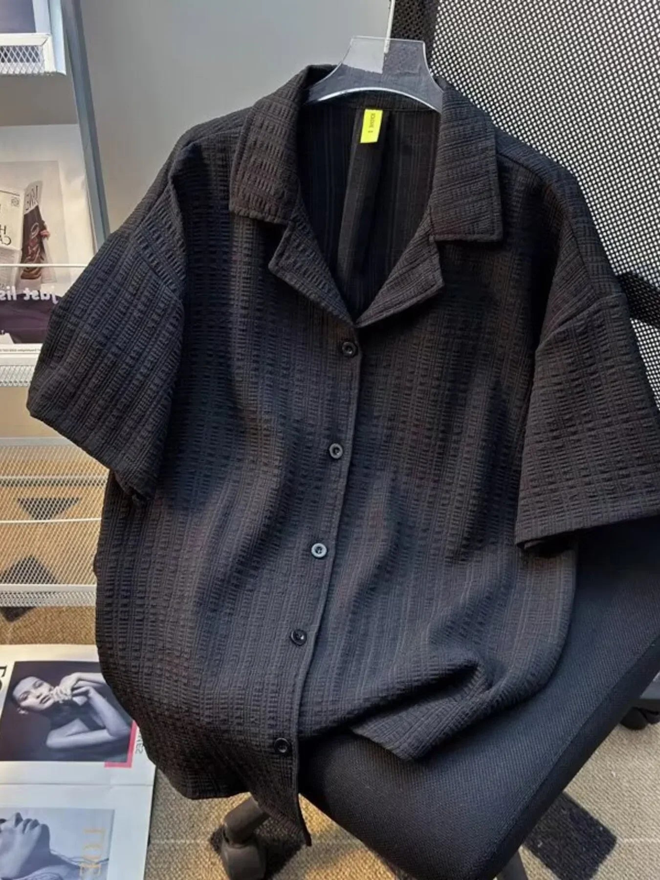 Men's Full Size Casual Short Sleeve Shirt Plus Size - tif-shop24.de