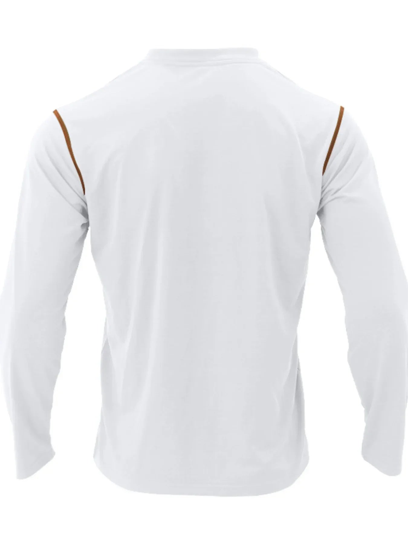 Men's Full Size Long Sleeve Polo with Contrast Trim Plus Size - tif-shop24.de