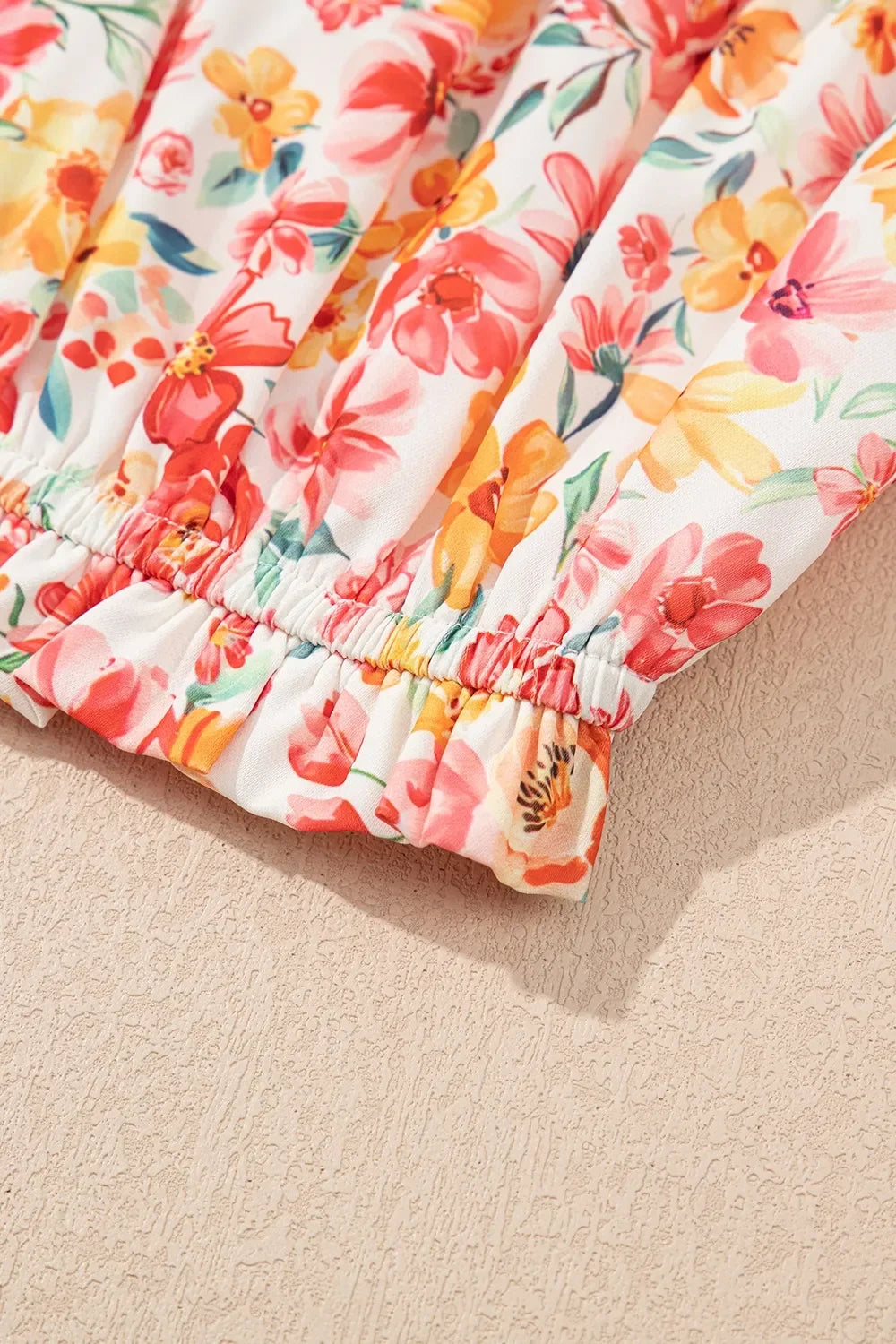 Boho Floral Bandeau Top and High Waist Wide Leg Pants Set - tif-shop24.de