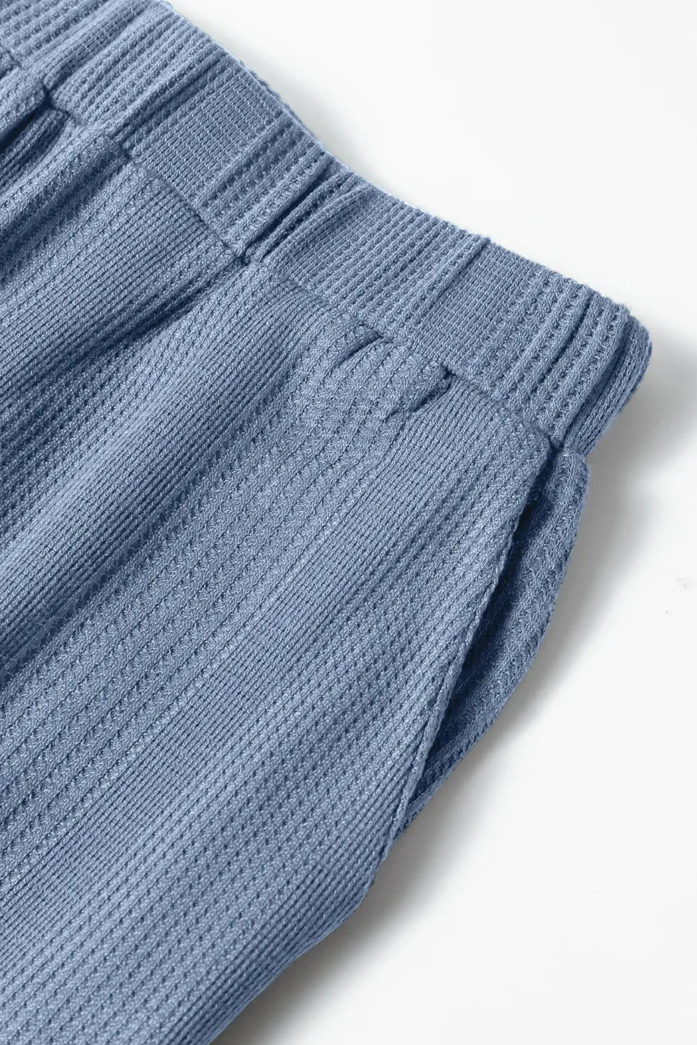 Color Ribbed Ruffle Tank Top and Pants Set - tif-shop24.de