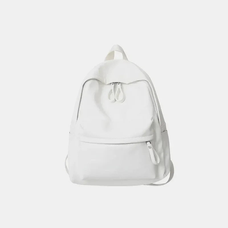PU Leather Zip Backpack Bag - tif-shop24.de