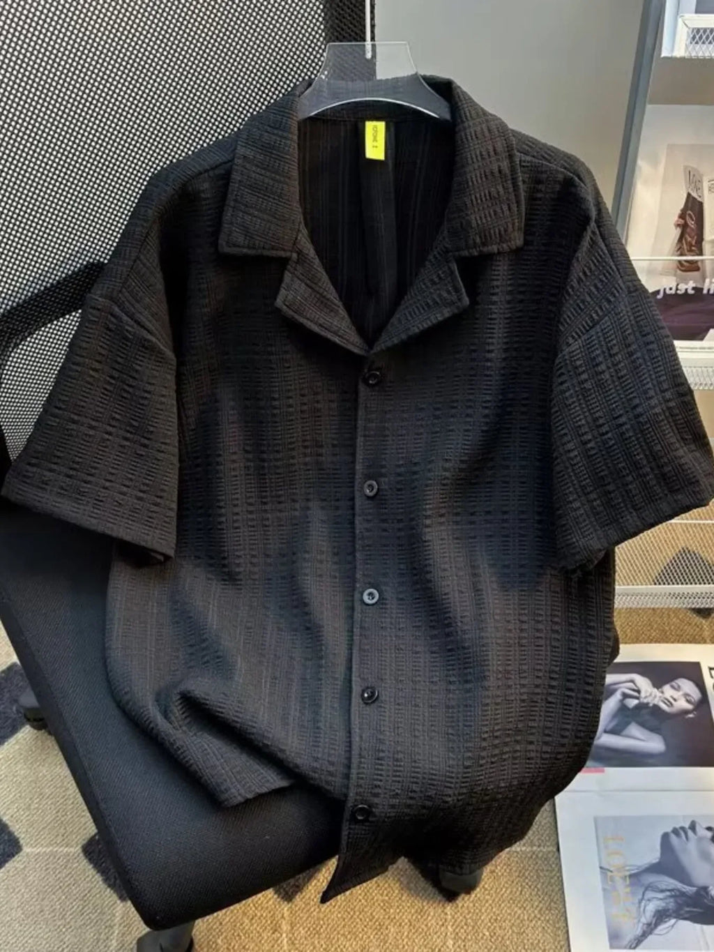 Men's Full Size Casual Short Sleeve Shirt Plus Size - tif-shop24.de