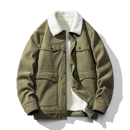 Fleece-lined Thick Fashion Sheep Corduroy Coat - tif-shop24.de