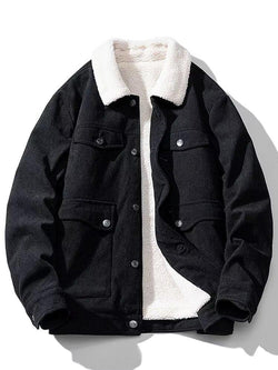 Fleece-lined Thick Fashion Sheep Corduroy Coat - tif-shop24.de