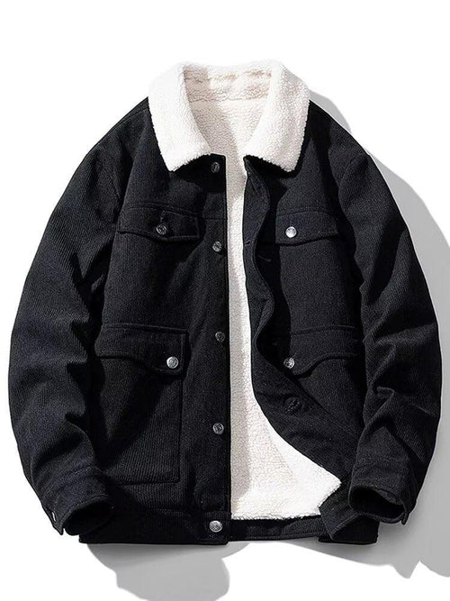 Fleece-lined Thick Fashion Sheep Corduroy Coat - tif-shop24.de