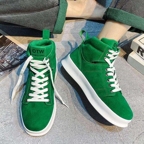 High top suede board shoes Air Force thick sole breathable 