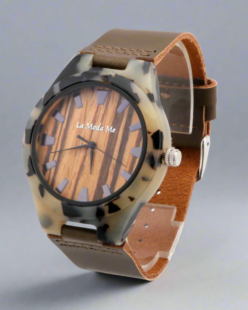 Watch Luce Forte - Eco-Friendly Acetate & Leather Timepiece