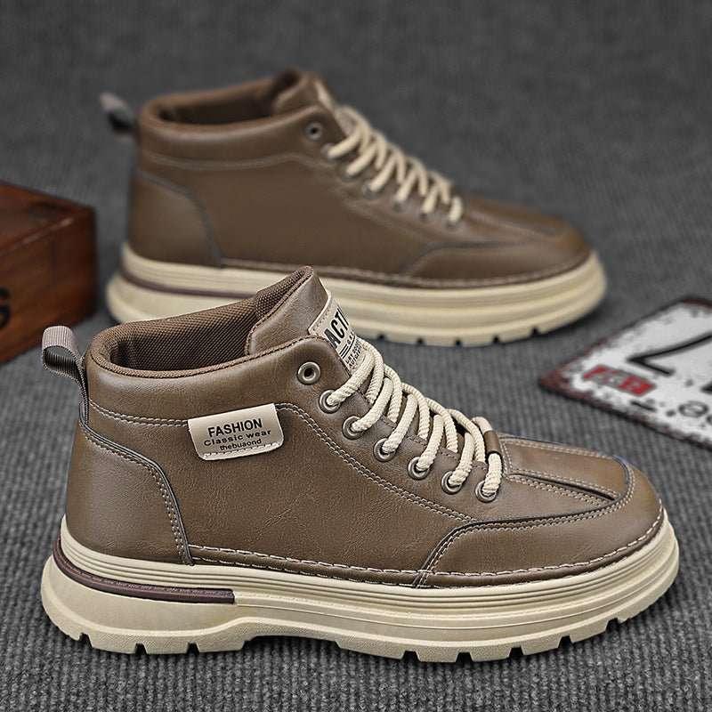 Martin boots men's shoes autumn new high top shoes men's trendy versatile casual workwear shoes short boots - tif-shop24.de