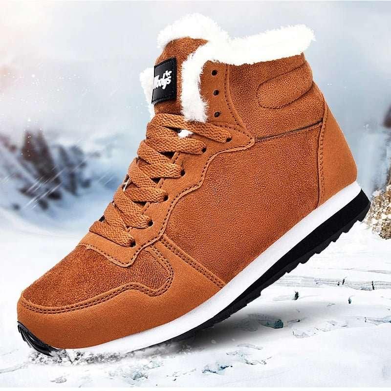 Men Boots Waterproof Winter Boots Men Lightweight Hight Top Plus 48 No Slip Warm Snow Boots Plush Women Footwear Leather Shoes - tif-shop24.de