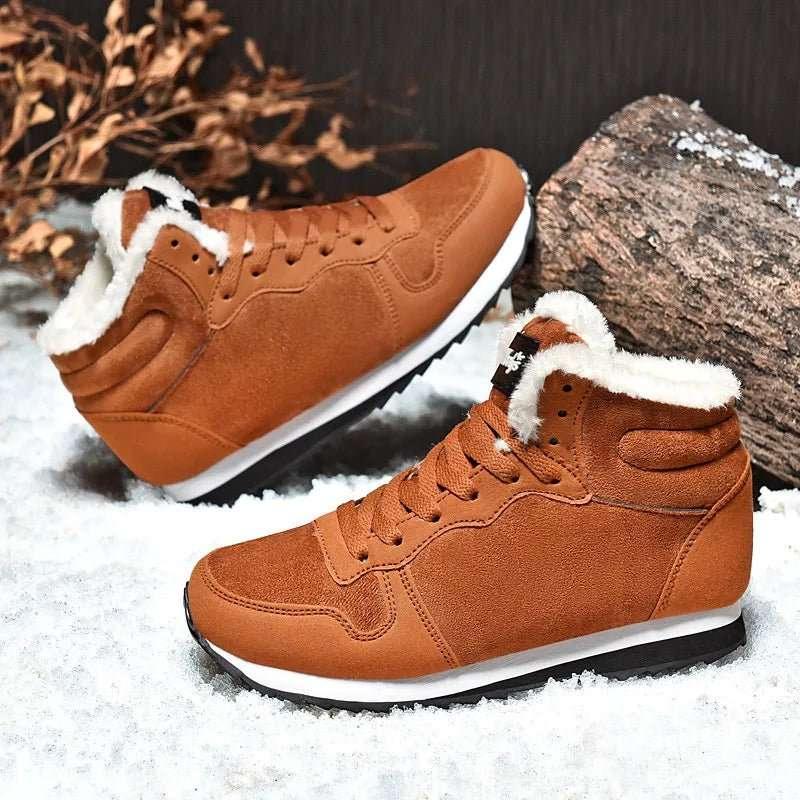 Men Boots Waterproof Winter Boots Men Lightweight Hight Top Plus 48 No Slip Warm Snow Boots Plush Women Footwear Leather Shoes - tif-shop24.de