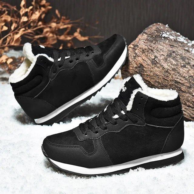 Men Boots Waterproof Winter Boots Men Lightweight Hight Top Plus 48 No Slip Warm Snow Boots Plush Women Footwear Leather Shoes - tif-shop24.de
