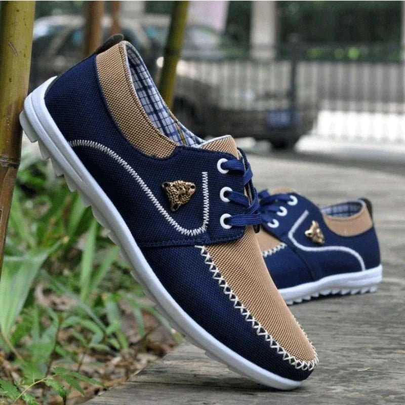 Men Casual Sneakers Flat Canvas Shoes for Men Spring Summer Comfortable Male Sneakers Soft Big Size Driving Footwear Peas Shoes - tif-shop24.de