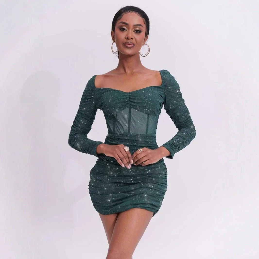 Sexy slim fit high-end sequin dress - tif-shop24.de