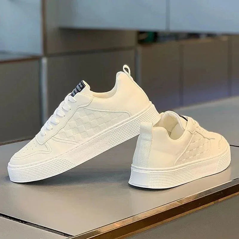 Summer men's new breathable white shoes men's trendy and versatile thick soled sports shoes casual shoes board shoes trendy shoes - tif-shop24.de
