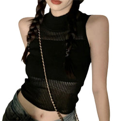 New Come Y2K D Häkelstrick Crop Tops Durchsichtige Bluse Langarm Crop Shirt Clubwear Sexy Strand Cover | tif-shop24.de