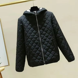 Neue Leichte Mit Kapuze Baumwolle Mode Kurze Mantel Gefütterte Jacke | tif-shop24.de