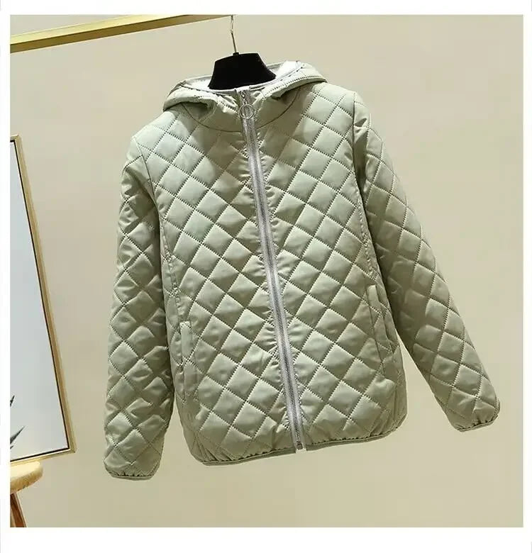 Neue Leichte Mit Kapuze Baumwolle Mode Kurze Mantel Gefütterte Jacke | tif-shop24.de