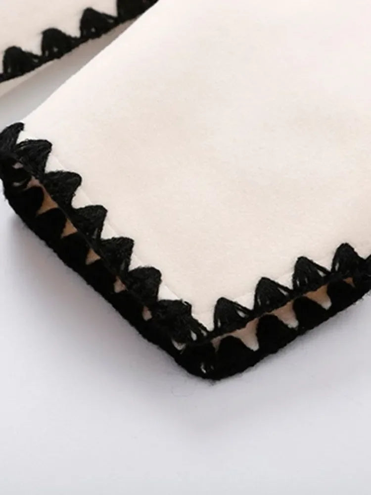 Mode Wellenförmige Seite Stickerei Lange Mantel Dicke Tasche Schärpen Wolle - tif-shop24.de