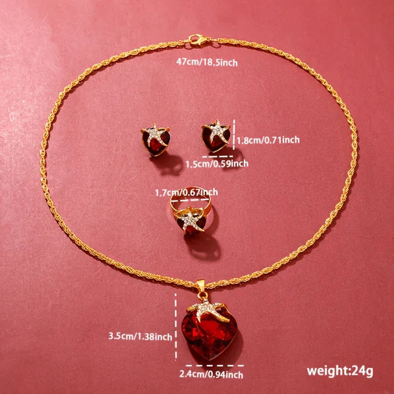 5pcs/Set Elegante Blume Kaninchen Quarzuhr – Luxus Strass Analog Armbanduhr Valentinstag Geschenk | tif-shop24.de