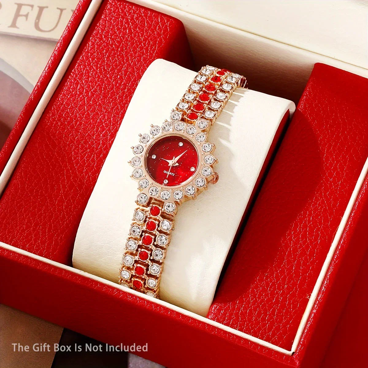 Luxus Strass Uhr Set 6-teilig - Retro Armbanduhr Schmuck | tif-shop24.de