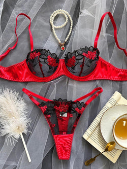 Ellolace Fancy Lingerie Floral Lace Bra Set Bilizna Luxury Well-Looking Underwear Sexy Erotic Fairy Fine Lace Exotic Sets - tif-shop24.de