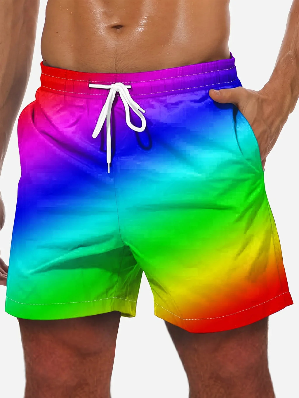 Modische Shorts Mit Schnürung Und Taschen, Strandurlaub - tif-shop24.de