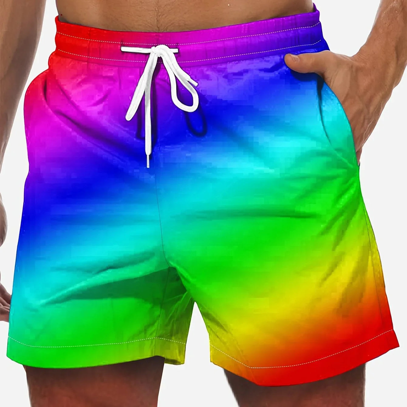 Modische Shorts Mit Schnürung Und Taschen, Strandurlaub - tif-shop24.de