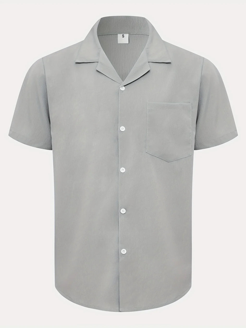 Klassisches Design Freizeit Kurzarmhemd Mit Brusttasche, Frühling & Sommerurlaub, Geschenk - tif-shop24.de