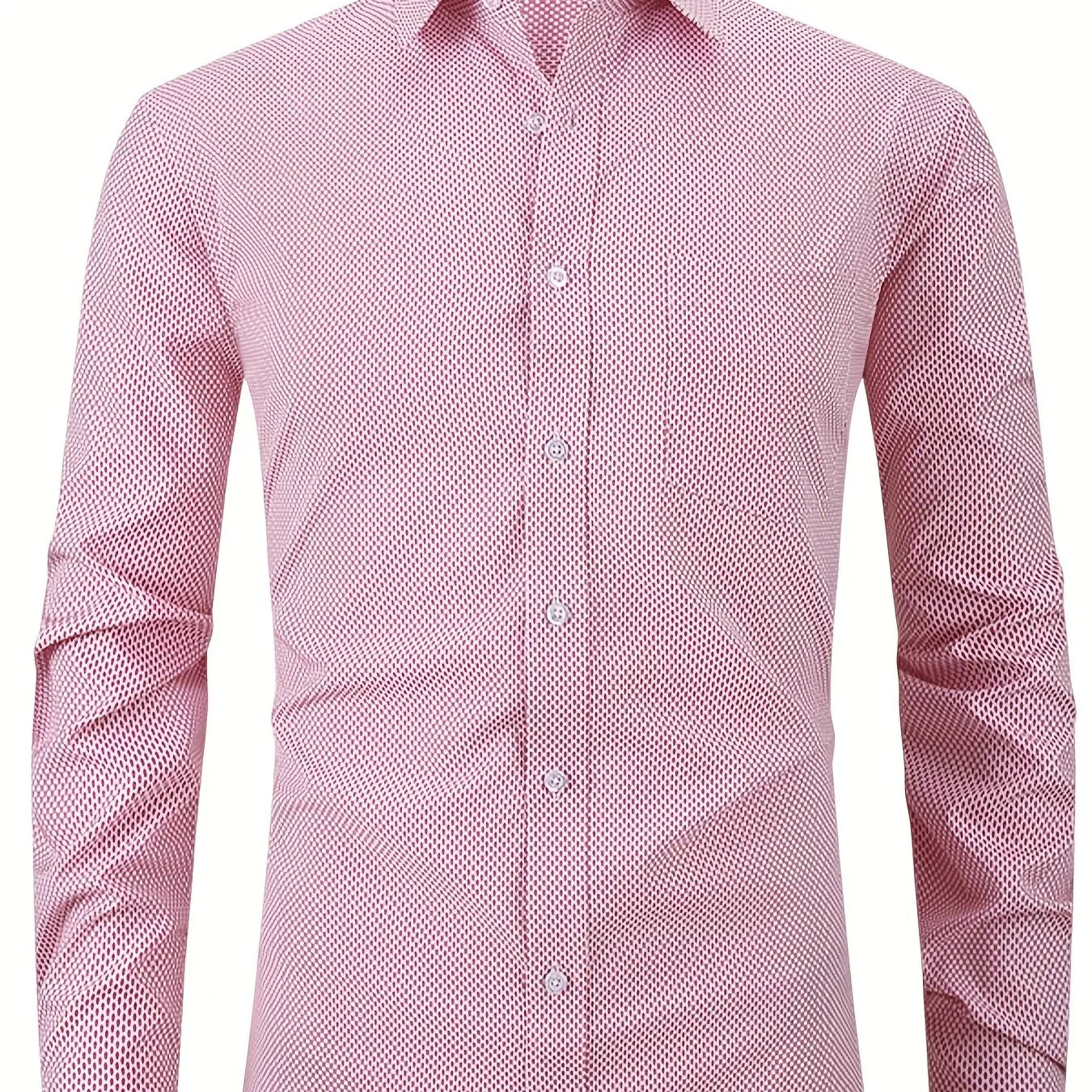 Halbformales Brusttaschen-Knopfleisten-Langarmhemd für Geschäftszwecke - tif-shop24.de