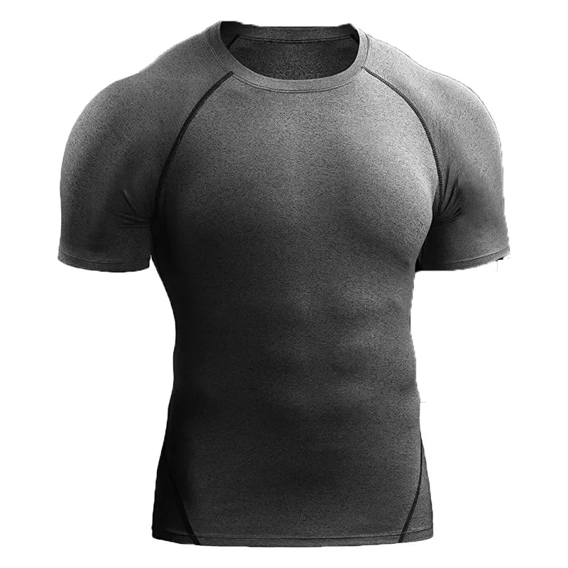 Kompression Sportswear Elastische Quick Dry Athletisch Gym Workout T- Shirt | tif-shop24.de