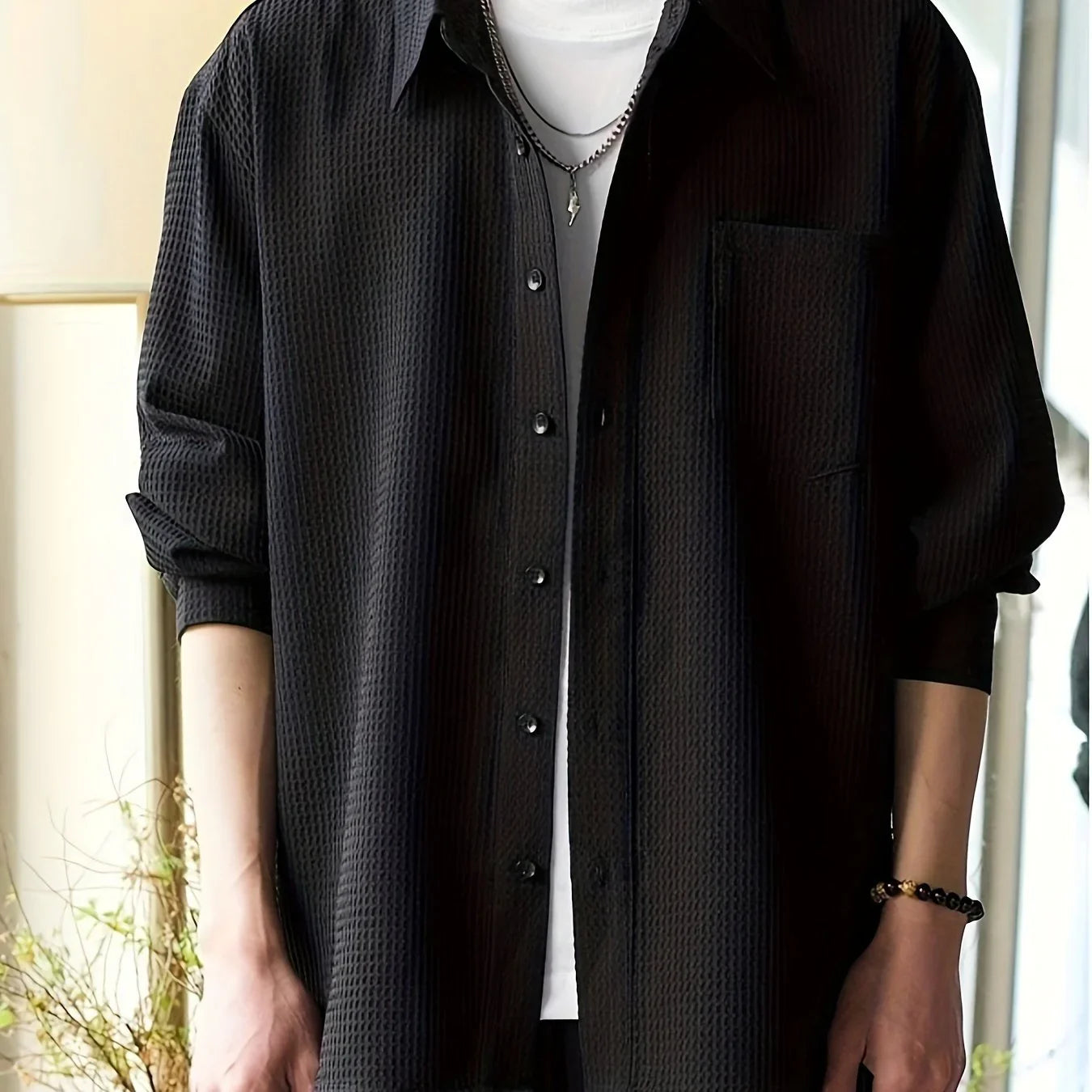 Brusttasche, Lässig, Atmungsaktiv , Knopfleiste - tif-shop24.de