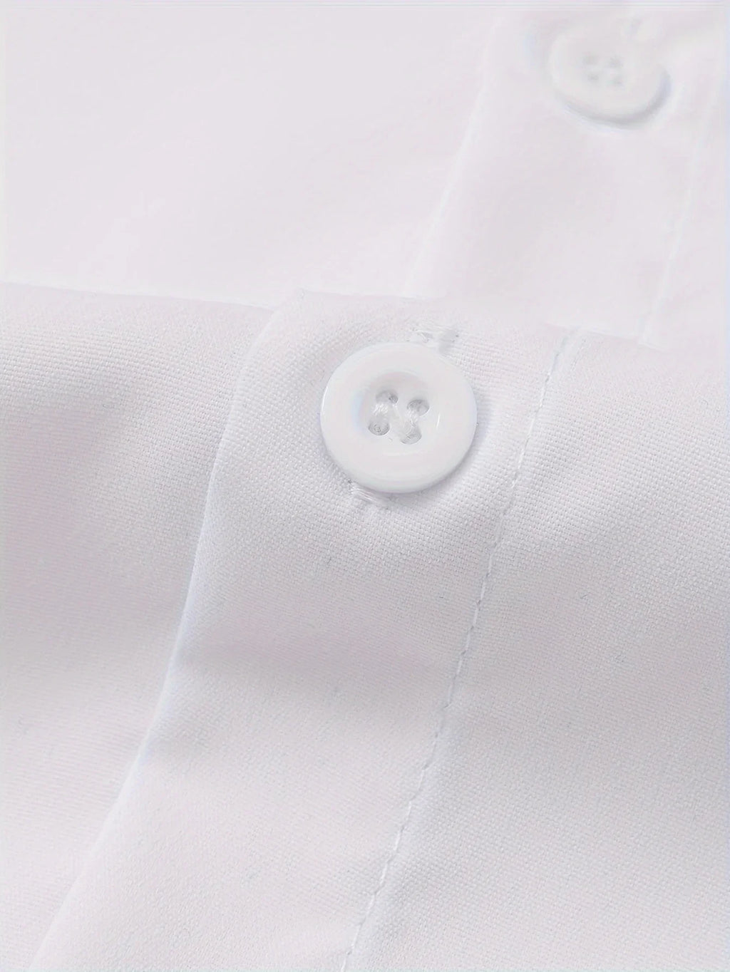 Stilvolles Einfarbiges Hemd, Lässiges Atmungsaktives Revers-Knopfleiste Langarmhemd Für Geschäftsaktivitäten - tif-shop24.de