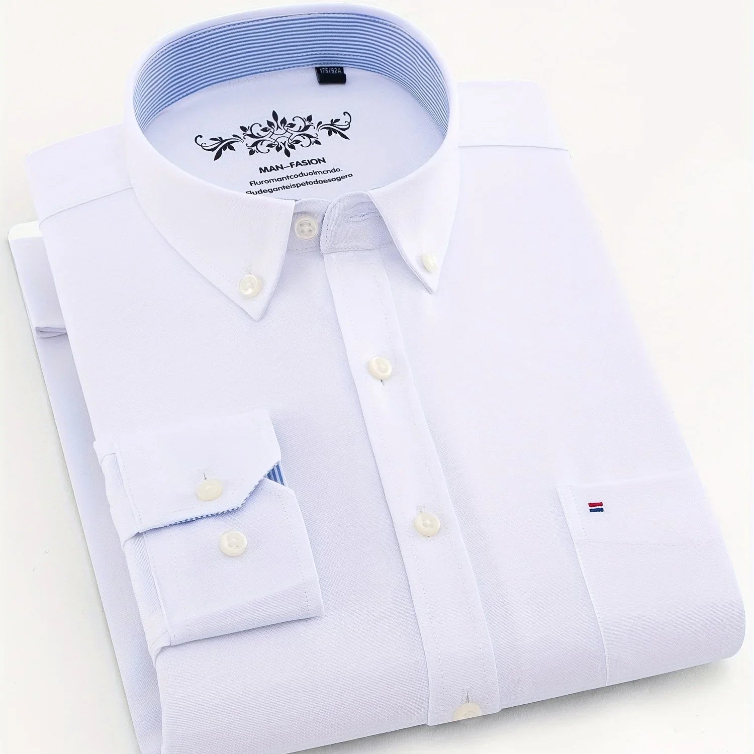 Modisches Baumwollmischung, Formelles Atmungsaktives Hemd Mit Revers Und Knopfleiste Für Geschäftliche Aktivitäten - tif-shop24.de