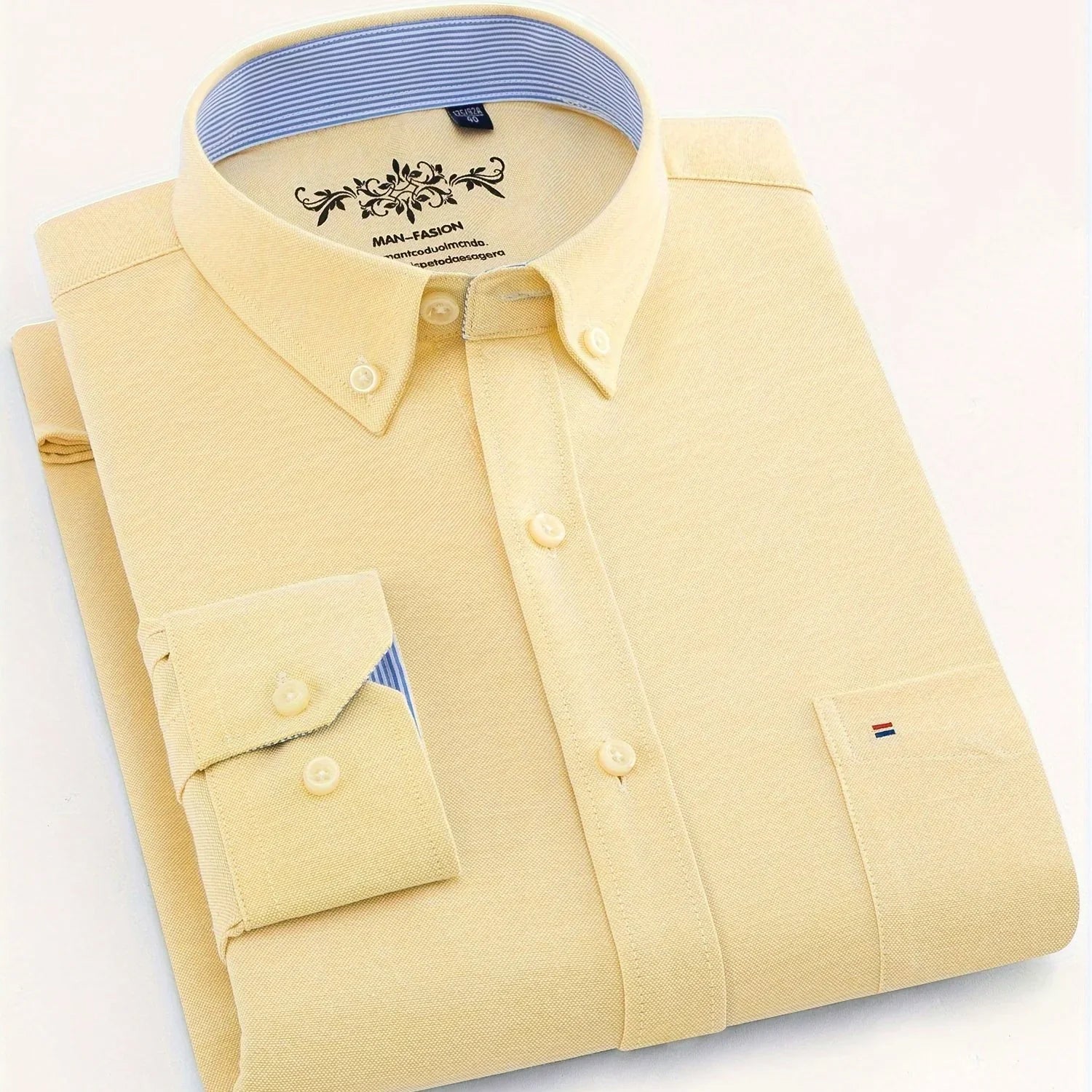 Modisches Baumwollmischung, Formelles Atmungsaktives Hemd Mit Revers Und Knopfleiste Für Geschäftliche Aktivitäten - tif-shop24.de