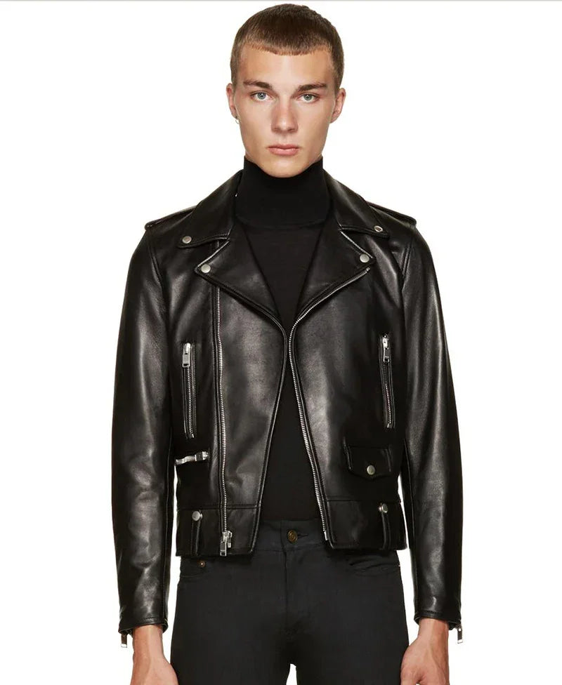 Brandneue Biker Echtleder Mode im Plus-Size-Stil Schaffelljacke | tif-shop24.de