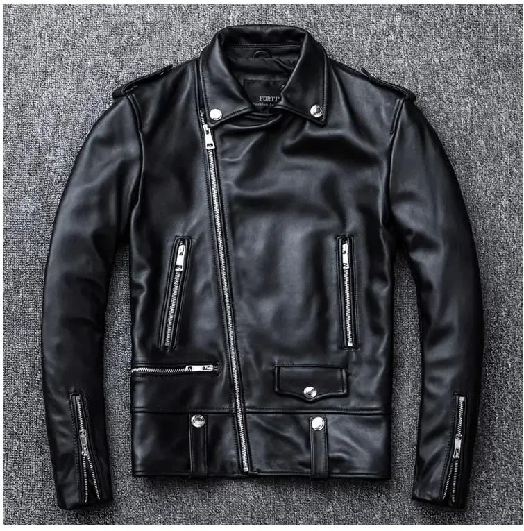 Brandneue Biker Echtleder Mode im Plus-Size-Stil Schaffelljacke | tif-shop24.de