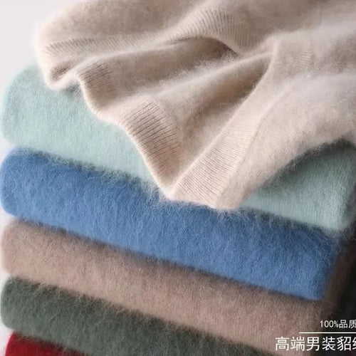 New Cashmere Sweater V-neck Knit Bottoming Shirt Long-Sleeve High-End Mink Tops | tif-shop24.de
