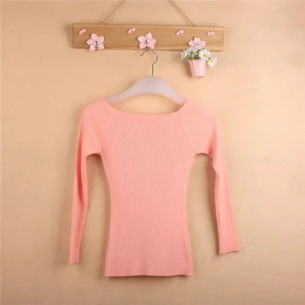 Gestrickte Jacke Jumper Koreanischen Stil Invierno Slash Neck Swetry Damskie Pull - tif-shop24.de