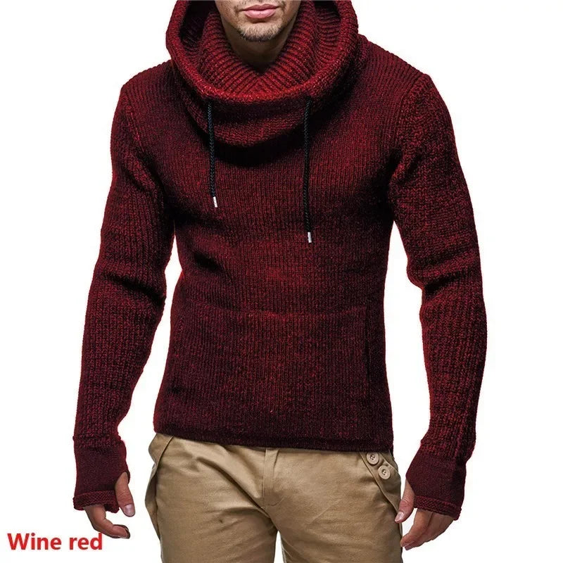 New Turtleneck High Street Solid Color Sweaters Slim Fit Knitted Sweater | tif-shop24.de