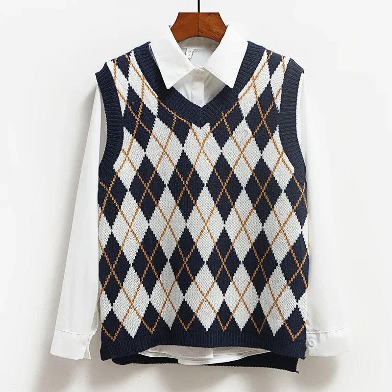Fashion Casual Tank Tops Pullover Elasticity Sweater Spring Sleeveless V-Neck - tif-shop24.de