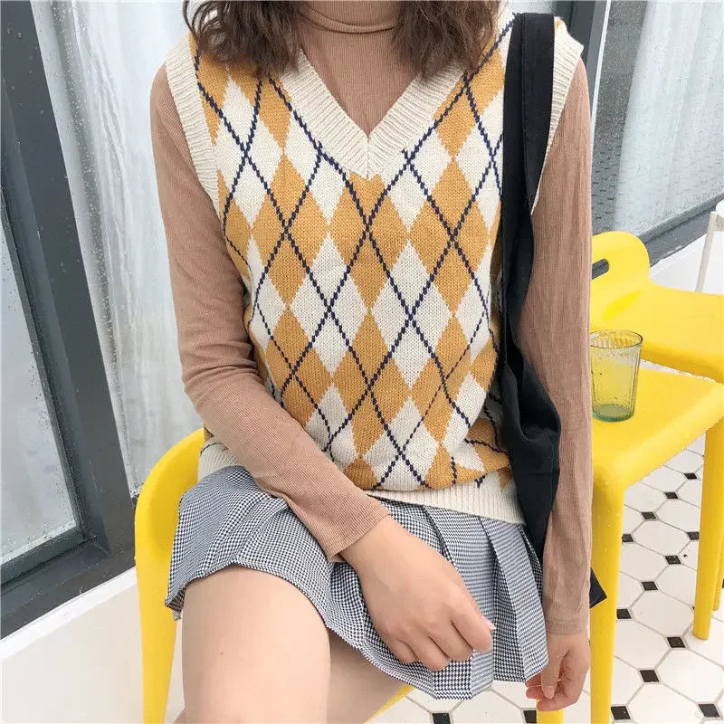 Fashion Casual Tank Tops Pullover Elasticity Sweater Spring Sleeveless V-Neck | tif-shop24.de