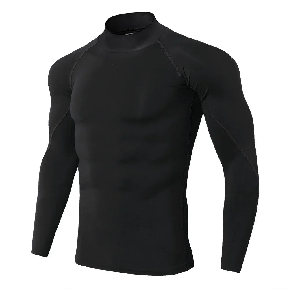 Men Sport T-shirt Quick Dry Bodybuilding Running Shirt Long Sleeve Compression Top Gym T Shirt Men Fitness Tight Rashgard | tif-shop24.de